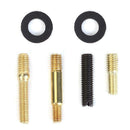 3.5cm Car Roof Antenna Carbon Fiber Screw Metal Stubby Mast Antenna (Black)