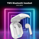 JC-16 TWS Bluetooth Earbuds with Mic Digital Display Charging Case (White)