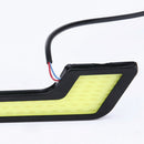 2x White Car LED Daytime Running Light DRL COB Strip Lamp Fog Lamp 12V