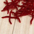 200pcs Fishing Worm Red Earthworm Lures Artificial Soft Fish Bait Lure