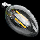 Dimmable E12 2W COB Edison Candle Flame Filament LED Light Bulb Lamp 10*3.5 D1Z5