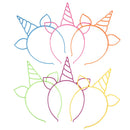 6Pcs/lot Multicolor headbands creative plastic hair hoop band girls headwear~