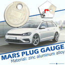 Car Spark Plug Gage Currency-type 0.6-2.4mm Coin-type Caliber Measuring Tool