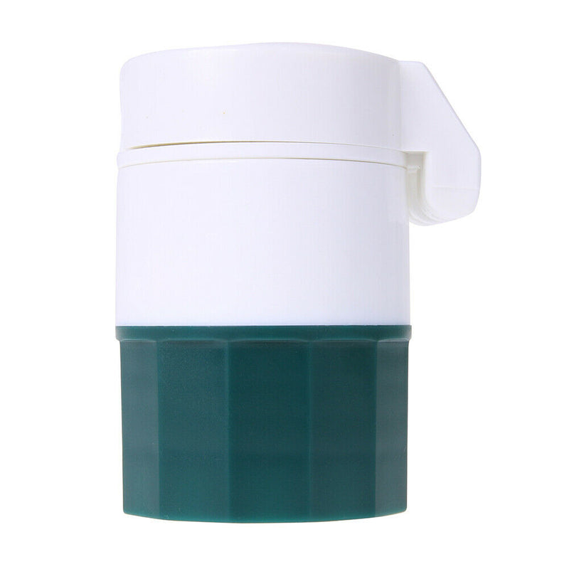 Medicine Cracker Cutter Grinding Pill Box Cutting Tablets Box(Green)