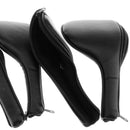 4 Pieces Thick PU Leather Golf Iron Head Covers Universal Fit Iron Clubs