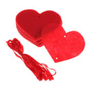 Love Heart Curtain Non-woven Garland Flags  Wedding Supply House Decor%a