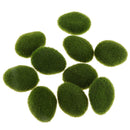 10x Mini Artificial Moss Balls Moss Stones Grass Turf Stones Fairy Garden C