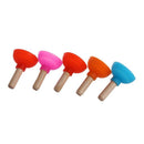 5 Pcs Wooden Stick Random Color Silicone Suction Cup Plunger Stand for MP4  G9W5