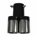Universal Car Vehicle Exhaust Muffler Steel Tail Pipe:Straight Double Tube(