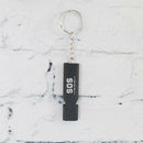 Outdoors Portable Keychain Whistle Double Pipe Emergency Survival Whistle