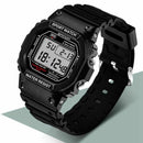 Sanda Watch Men'S Style Waterproof Sports Watch Digital Watch Black And Whi V9S5