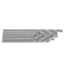 10Pcs HSS White Steel Twist Drill Bit Set 1-1.5mm For Electric Grinding Drilling