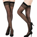 Hot Fancy Women Sexy Black Lace Top Stay Up Fitness Thigh-Highs Tights Stocking.