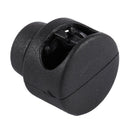 10 Pcs Plastic Toggle Stoppers 2 Holes Cord Locks End Black Q9K4