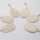 1X(20Pcs/Package Natural Loofah Sponge Bath Shower Body Exfoliator Pads Wit