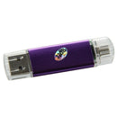 Memory 32GB USB drive OTG + mini USB Flash Drive for Notebook Purple