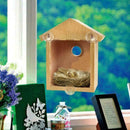 Bird House Window Birdhouse W/ Suction Cup Nests For Garden Bird Feeding M4Y4