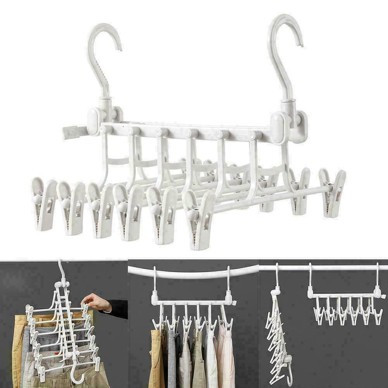 Magic Clothes Hanger Hook Rack Wardrobe Room Saving Double Supply Hook BEST C7O0