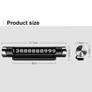 Luminous Rotatable Car Temporary Parking Card Phone Number Plate(Black)