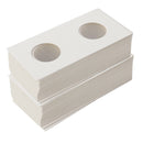 100X Cardboard Coin Holders Flips Mylar Coin Collection Supply 29/20.5mm White