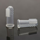 8Pcs Pet Cat Dog Finger Tooth Teeth Brush Dental Care Cleaning Silicone Brushes