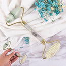Natural Jade Stone Face Massager Roller Spa Head Neck Body Facial Beauty Tool`US