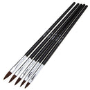 5pcs Kolinsky Sable Brushes Acrylic Nail Brush Professional Nail Art Tool DIY ##