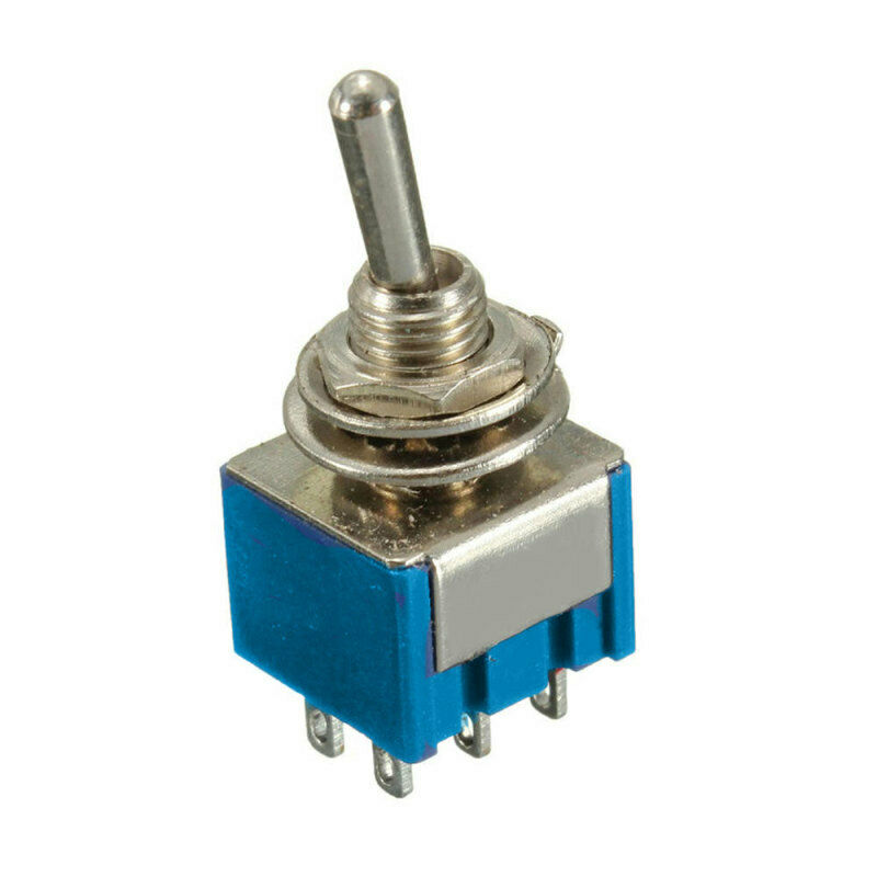 10pcs On-Off-On 3-Way Mini Toggle Switch 6-Pin 6A 125VAC New High Quality OJI