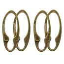 4x Spring Snap Clip Hook Alloy Car Key Chain KeyRings For Outdoor Hiking Camping