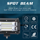 5 inch 2-Row 240W LED Work Light Pod Offroad Driving Lamp for Car Truck SUV