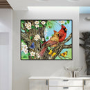 DIY Full Drill Round Diamond Painting Home Decor Mosaic (B3353 Tree Birds)