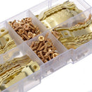 100 Sets Golden Saw Tooth Picture Frame Hangers Hanging Photo Oil Painting