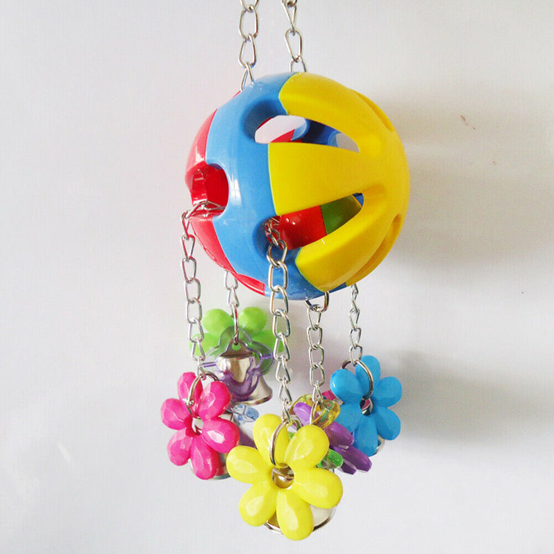 Pet Bird Parrot Swing Cage Hanging Hammock Parakeet Cockatiel Chew Toys