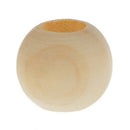 1 pack of 20 natural round DIY beads - 20mm