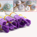10x10cm  Fondant Cake Frill Clip Cake Clamp Cookie Curves Emboss Mould AU