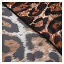 Beach cover up Bikini Swimwear Skirt Brown leopard E7L4