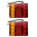 2Pcs/Set Trailer Lights LED 12V Tail Brake Rear Stop Turn Lamps Signal Indi W1A0