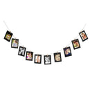 10x Black Hanging Paper Photo Frame Album Picture Display Clips Rope Decor