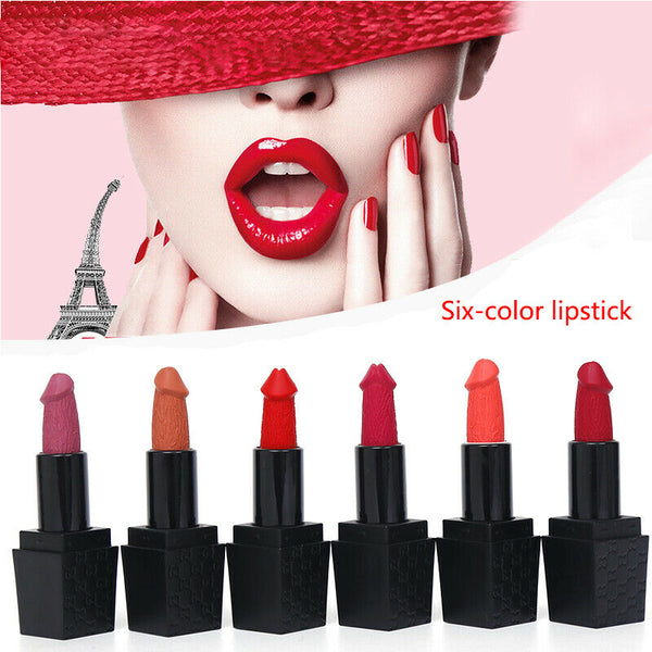 6 Colors/Set Sexy Mushroom Lipstick Waterproof Matte Long Lasting