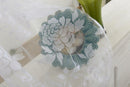 Flocking Peony Sheer Voile Curtain Window Balcony Tulle Valance Drape 1x2M