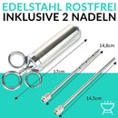 Stainless Steel Turkey Condiment Spice Roast Curing Syringe with 2 Needles Kit