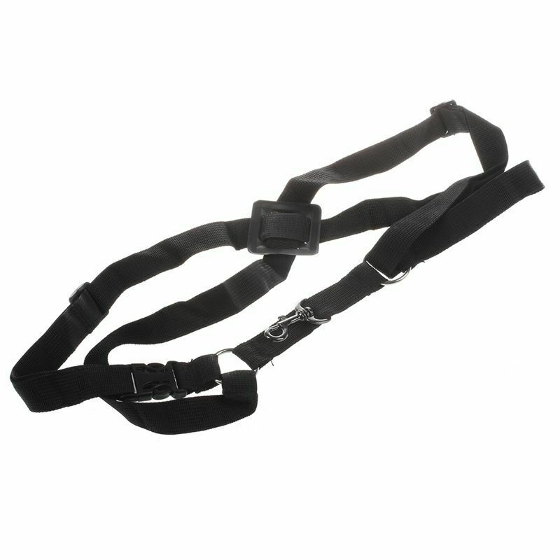 Black Adjustable Tenor Baritone Sax Saxophone Harness Shoulder Strap