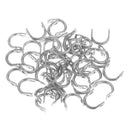 50x S + 50x L Fishing Spoons Blades Spinner Folded Clevises Tackle for Lure