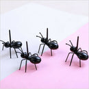 Lot of 36, Novelty Cake Pudding Fruit Forks Black ABS Flatware Reusable