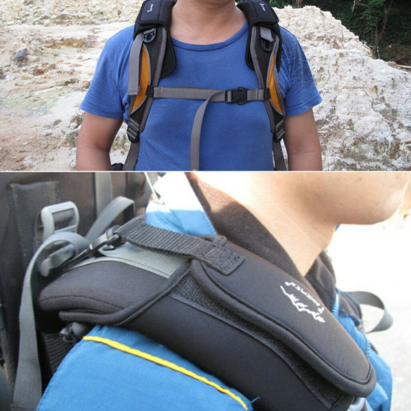 2pc Padded Shoulder Strap Cushion For Oudoor Sports Backpack Sling Day Pack