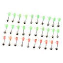 30x Fishing Aalglocken-set Eel-bells Double Bite Indicator for Fishing