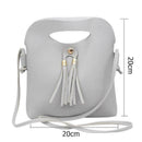 Simple Casual Tassels Hasp Small Handbags Women Girls PU Leather Shoulder M A9S9