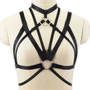 Womens Body Harness Cross Crop Elastic Bandage Goth Cage BRA TOPStrapsLingeZFCA