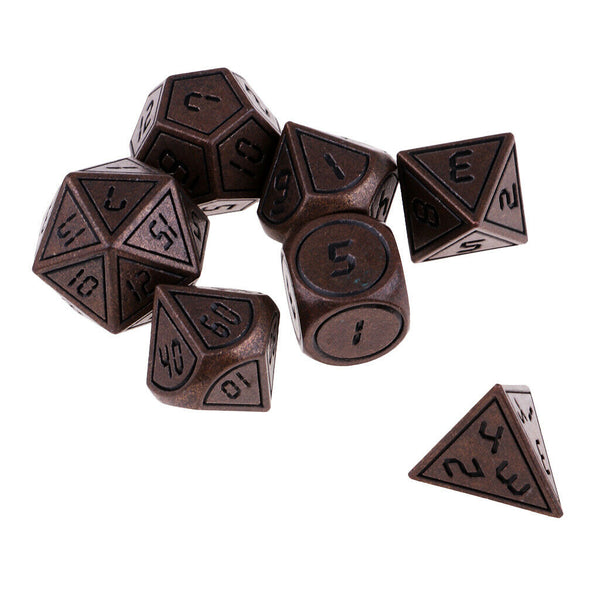 7Pcs/Set    DND RPG MTG Board Game Polyhedral Dice 02
