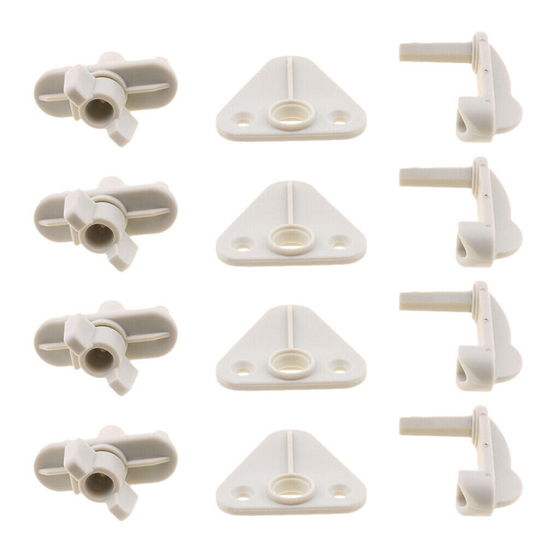 4pcs Marine Pontoon Boat Gate Latch Fits 1" 1-1/8" and 1-1/4" Square Tubing